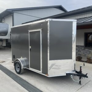 2026 Quality Cargo Cargo / Enclosed Trailer 6X10 2990 GVW * CHARCOAL * 6'3 INTERIOR HEIGHT * QC6x10SA-3500