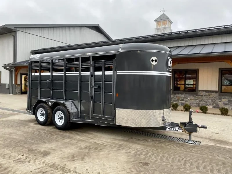 2025 CornPro Stock / Stock Combo Trailer 7000 GVW 16' 7000# GVW Livestock Trailer SB16-6S