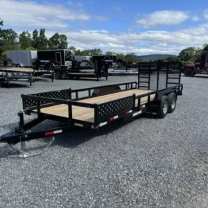 2026 Sure-Trac Utility Trailers 9900 GVW 7x22' Tube Top ATV Side Ramps Utility Landscape Trailer 9900# GVW ST-UTV8222-100