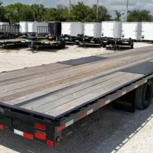 2024 Karavan 7' x 16' Utility Trailer with Rear Ramp Gate Big Tex gooseneck trailer, 22GN flatbed trailer, 23900 GVWR flatbed trailer, gooseneck equipment trailer, heavy-duty flatbed trailer, commercial flatbed trailer, equipment trailer, Big Tex trailer