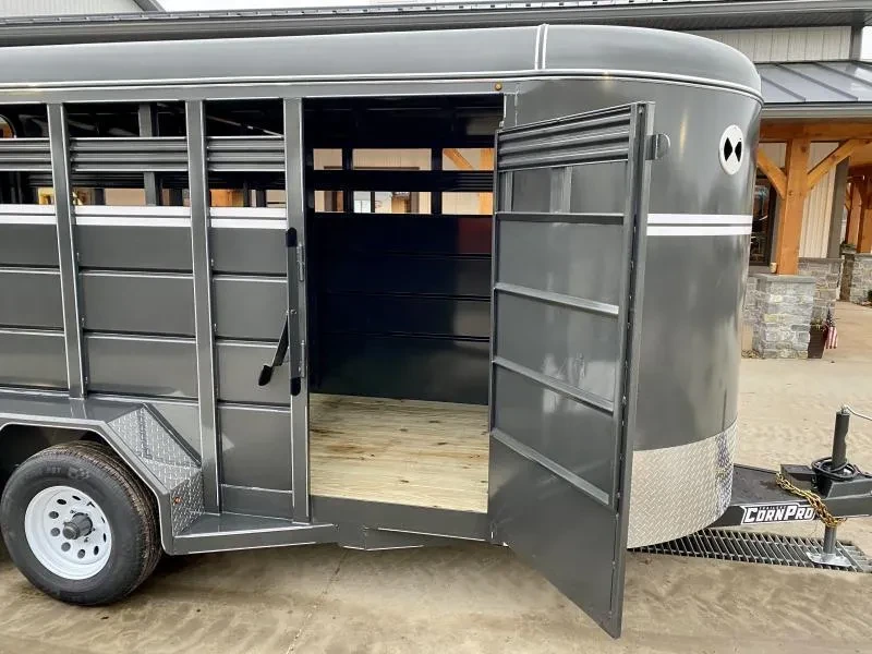 2025 CornPro Stock / Stock Combo Trailer 7000 GVW 16' 7000# GVW Livestock Trailer SB16-6S - Image 14