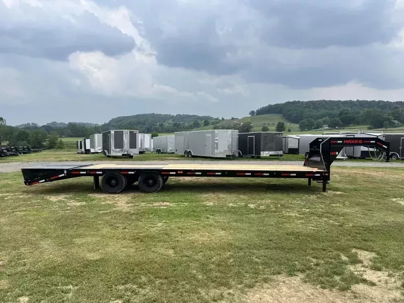 2026 MAXX-D Deckover Trailer 22500 GVW 102x25' Gooseneck Deckover 22500# GVW LKX10225 - Image 2