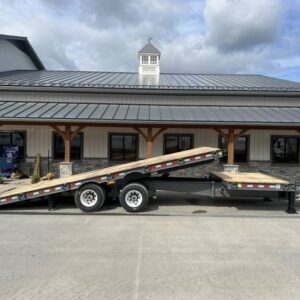 Shop the 2025 Behnke 102" x 30' Air Brake Gravity Tilt Deckover Trailer with a 45,000 GVWR, air brakes, and gravity tilt loading system for heavy equipment transport. Behnke deckover trailer, air brake deckover trailer, gravity tilt deckover trailer, 45000 GVWR tilt trailer, heavy equipment trailer, commercial tilt trailer, construction equipment trailer, 45K GVWR trailer