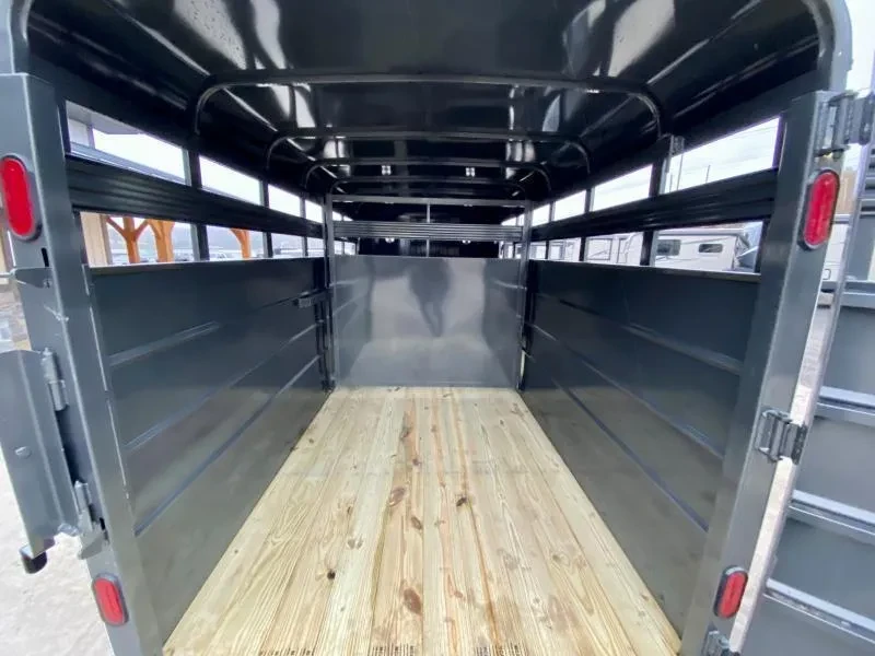 2025 CornPro Stock / Stock Combo Trailer 7000 GVW 16' 7000# GVW Livestock Trailer SB16-6S - Image 22