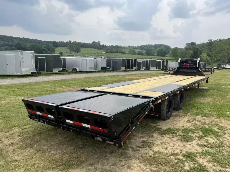 2026 MAXX-D Deckover Trailer 22500 GVW 102x25' Gooseneck Deckover 22500# GVW LKX10225 - Image 3