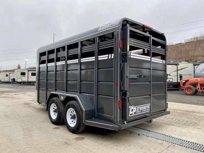 2025 CornPro Stock / Stock Combo Trailer 7000 GVW 16' 7000# GVW Livestock Trailer SB16-6S - Image 5