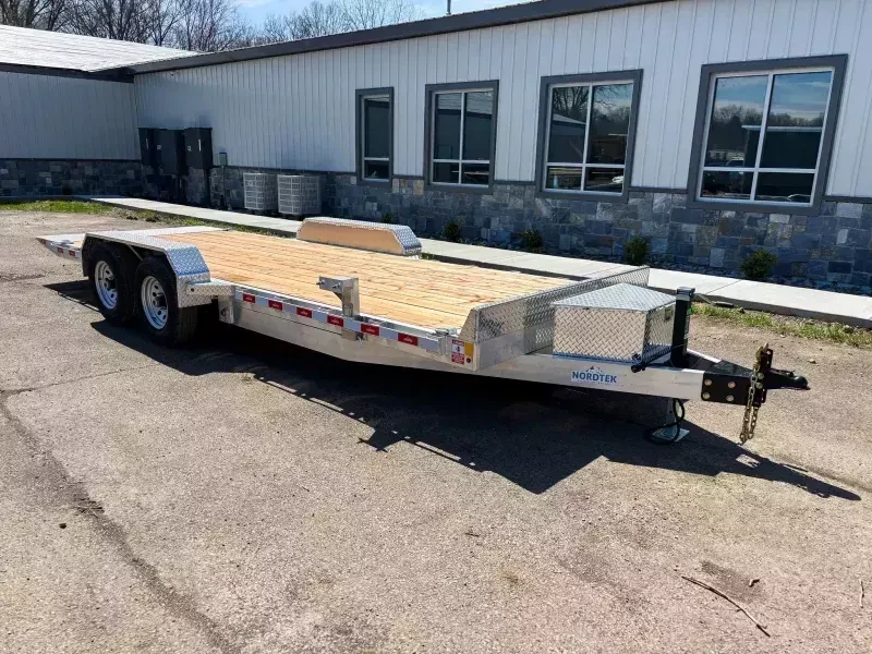2026 Nordtek Trailers Car / Racing Trailer 9990 GVW 7x22' 9990# Aluminum Tilt Trailer TLT-SD-2SA10K-BP-82X22 - Image 6