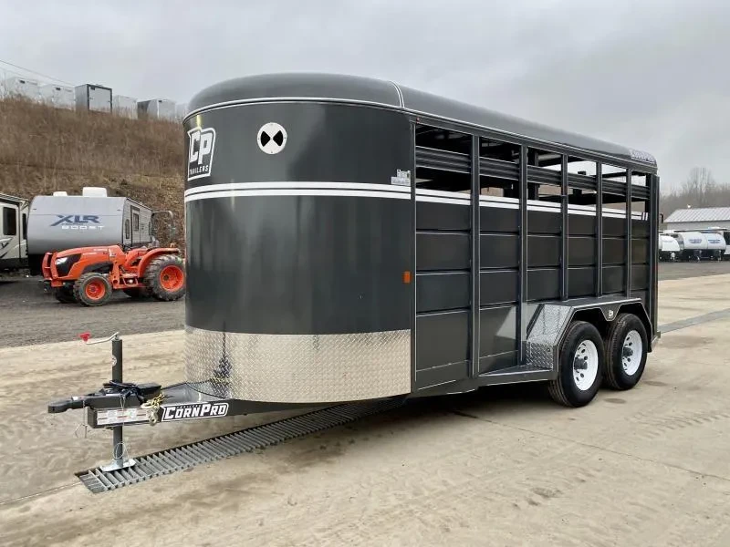 2025 CornPro Stock / Stock Combo Trailer 7000 GVW 16' 7000# GVW Livestock Trailer SB16-6S - Image 7