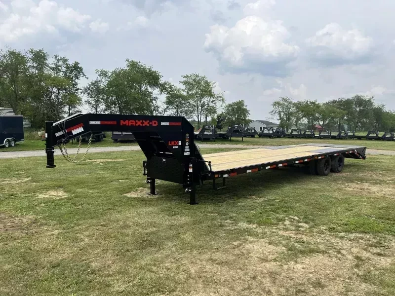 2026 MAXX-D Deckover Trailer 22500 GVW 102x25' Gooseneck Deckover 22500# GVW LKX10225 - Image 9