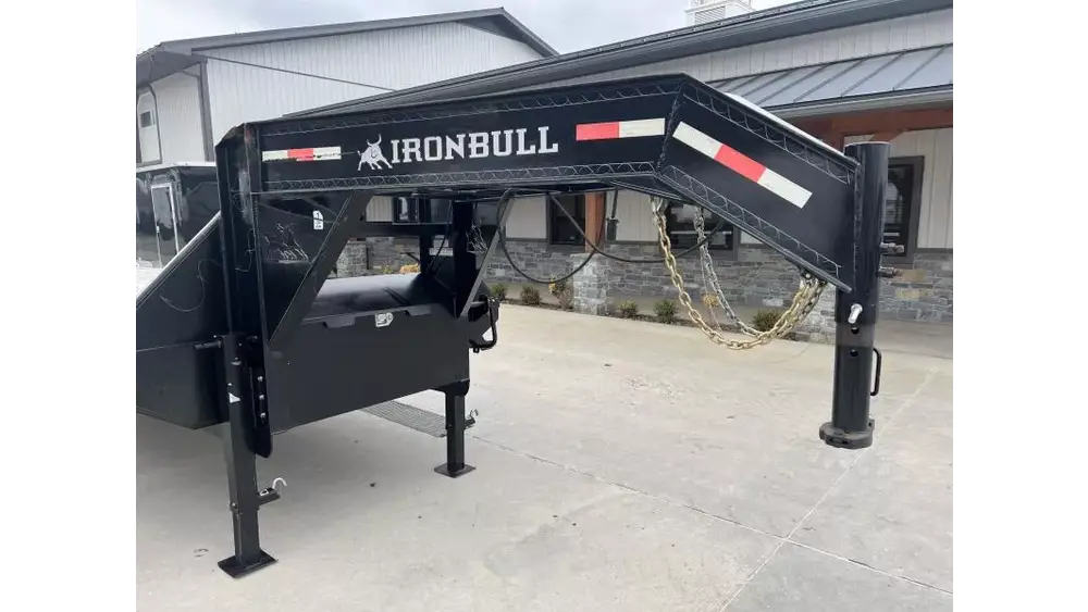 2022 Iron Bull 102" x 40' Gooseneck Deckover Flatbed Trailer - Image 9