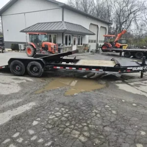 2024 Sure-Trac 7' x 22' Gravity Tilt Equipment Trailer Sure-Trac equipment trailer, gravity tilt trailer, 7x22 equipment trailer, 22000 GVWR equipment trailer, tilt deck equipment trailer, equipment hauling trailer, heavy-duty tilt trailer, contractor equipment trailer