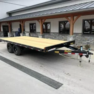 2026 Big Tex Trailers Flatbed Trailer 14000 GVW 102x18' Flatbed Deckover 14000# GVW 14OE-18STA-S8BK