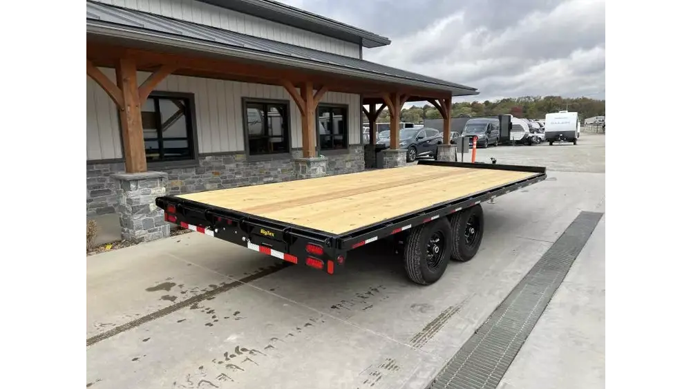 2026 Big Tex Trailers Flatbed Trailer 14000 GVW 102x18' Flatbed Deckover 14000# GVW 14OE-18STA-S8BK - Image 3