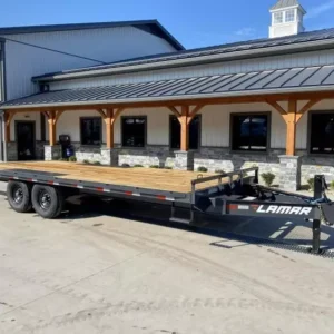 2026 Lamar Trailers Flatbed Trailer 14000 GVW 102x20' 14000# GVW Deckover Trailer F8022027-STRAIGHT