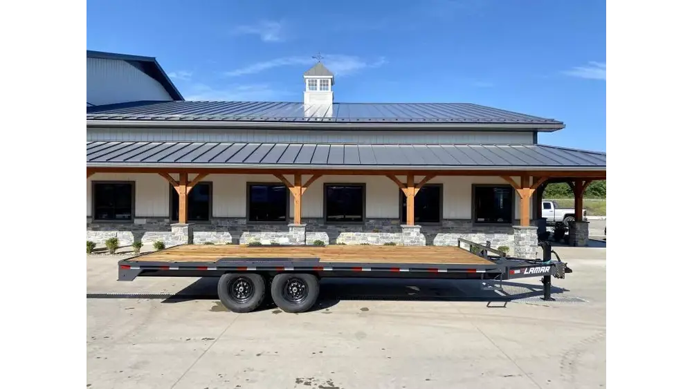 2026 Lamar Trailers Flatbed Trailer 14000 GVW 102x20' 14000# GVW Deckover Trailer F8022027-STRAIGHT - Image 2