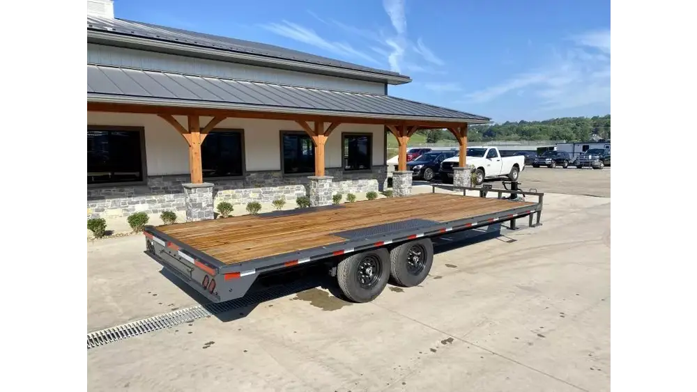 2026 Lamar Trailers Flatbed Trailer 14000 GVW 102x20' 14000# GVW Deckover Trailer F8022027-STRAIGHT - Image 3